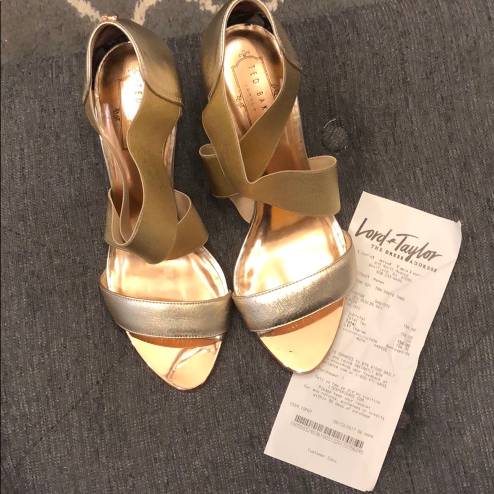 Gold sandals
